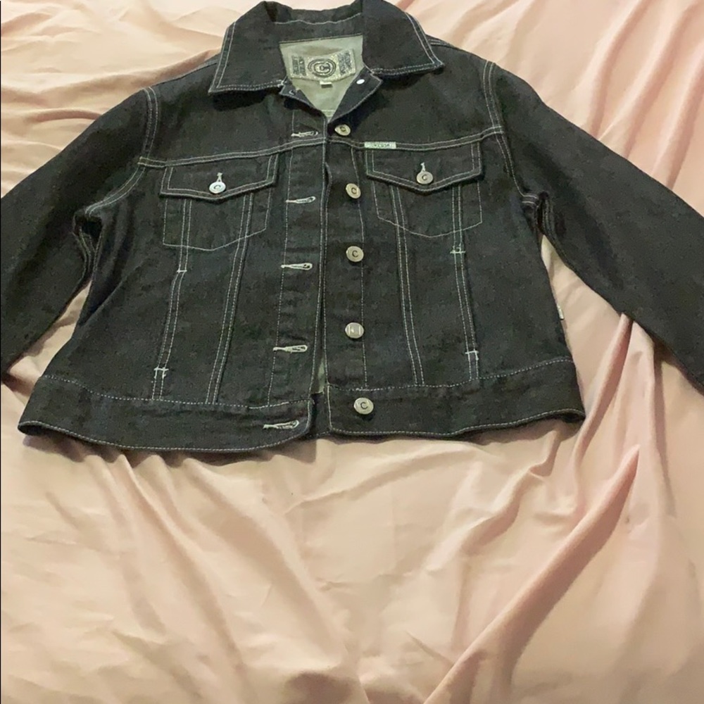 Black jean jacket